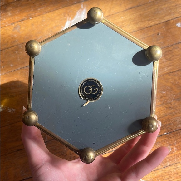 1981 George Good Hexagonal Stained Glass Vintage Jewelry Box - Picture 5 of 13